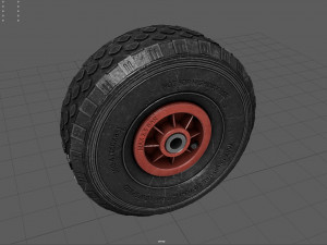 WHEELBARROW WHEEL Model 3D