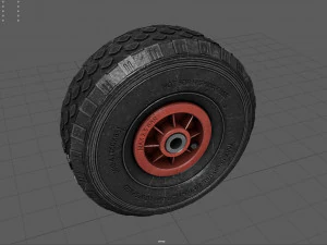 WHEELBARROW WHEEL 3D Model