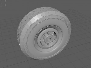 WHEELBARROW WHEEL Model 3D