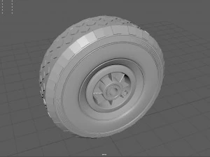 WHEELBARROW WHEEL 3D Model