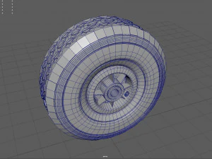 WHEELBARROW WHEEL 3D Model