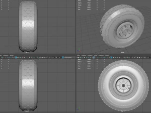 WHEELBARROW WHEEL 3D Model