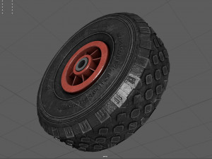 WHEELBARROW WHEEL Model 3D