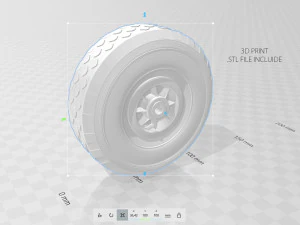 WHEELBARROW WHEEL 3D Model