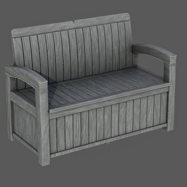 Garden Bench 3D 模型 .c4d .max .obj .3ds .fbx .stl .blend 