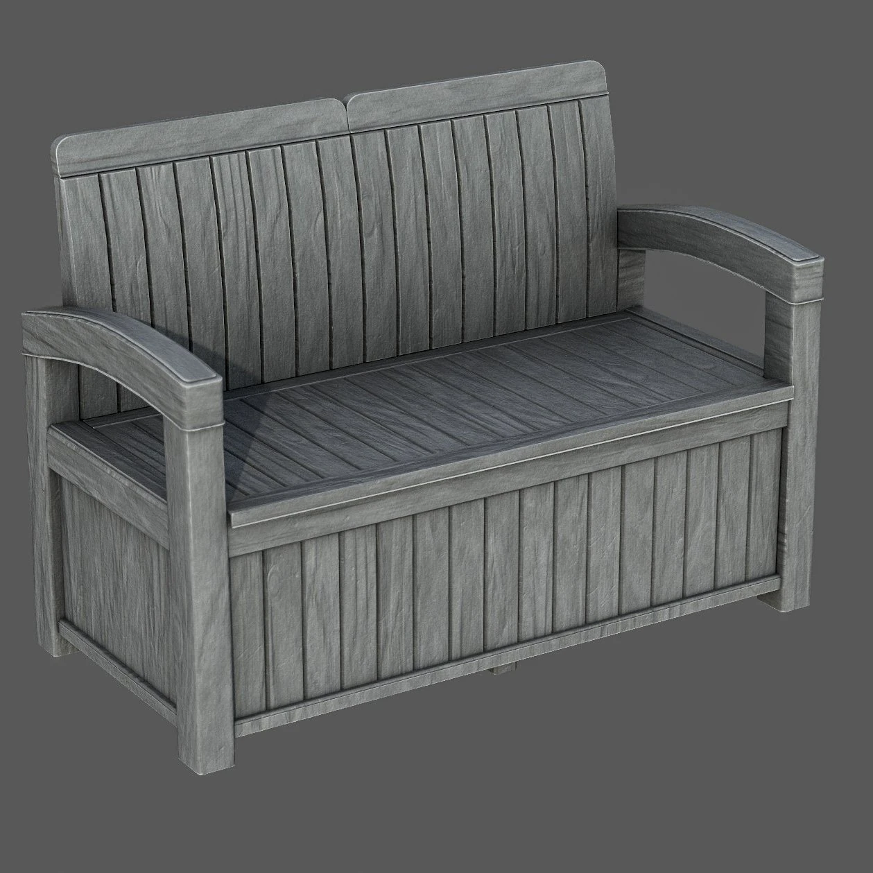 Garden Bench 3D Model .c4d .max .obj .3ds .fbx .stl .blend 