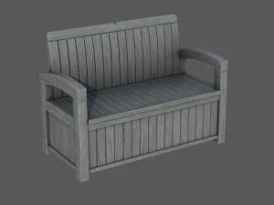 Garden Bench 3D Model