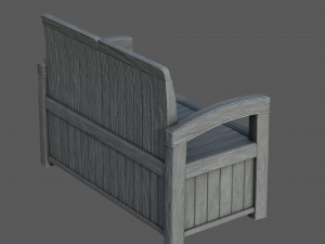 Garden Bench 3D 模型