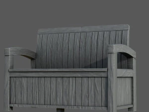 Garden Bench 3D Model