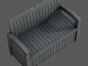 Garden Bench 3D 模型