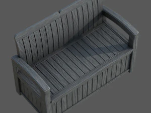 Garden Bench 3D Model