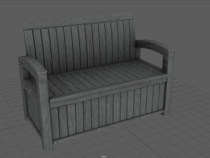 Garden Bench 3D 模型