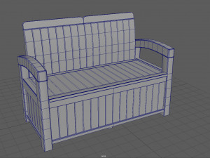 Garden Bench 3D 模型