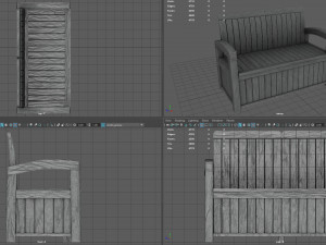 Garden Bench 3D 模型