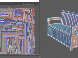 Garden Bench 3D Model