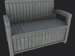 Garden Bench 3D Model