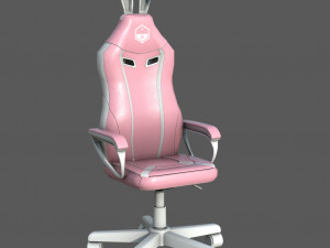 Pink Bunny Gaming Chair Modelo 3D