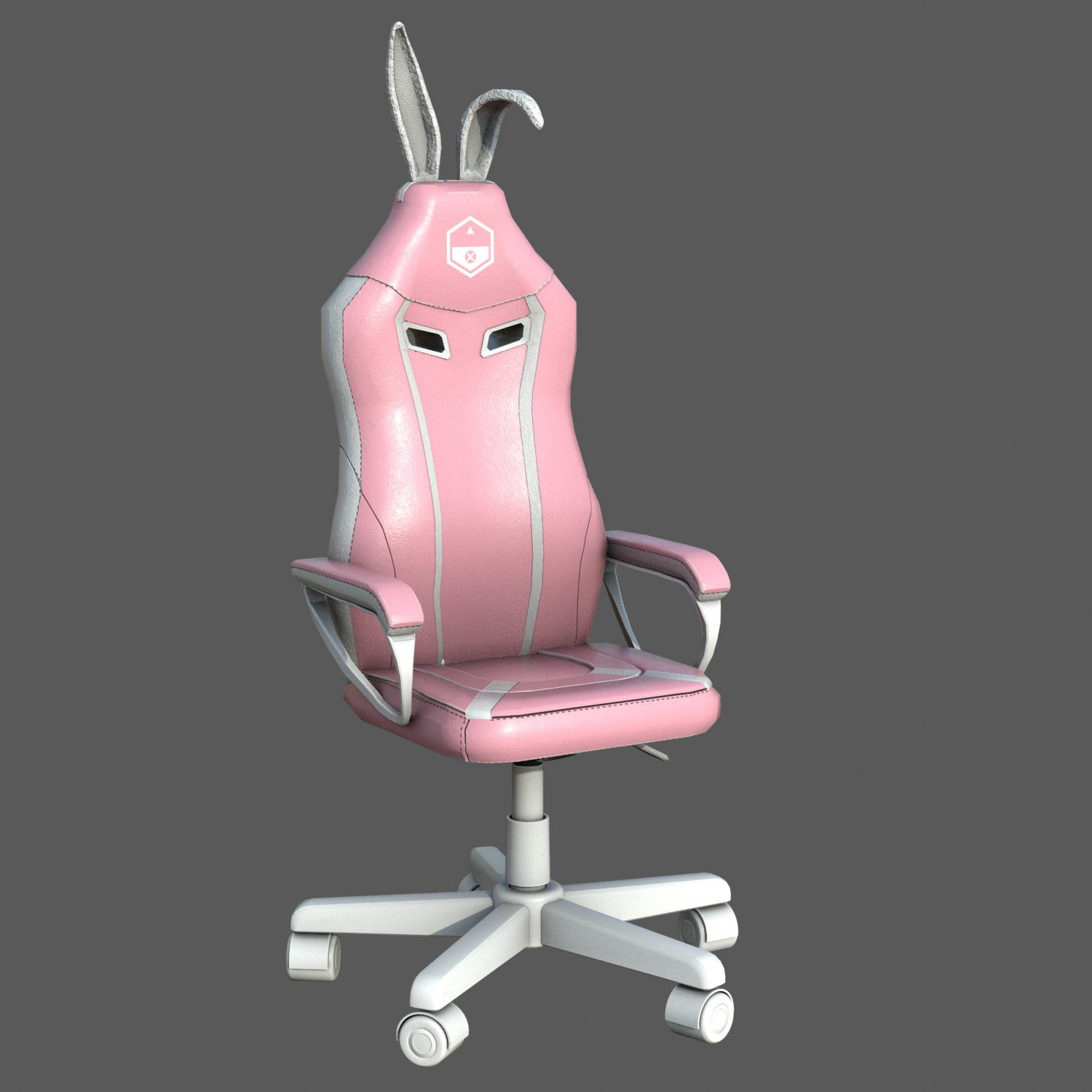 Pink Bunny Gaming Chair 3D Model in Chair 3DExport