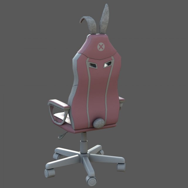 Pink Bunny Gaming Chair 3D in 3DExport
