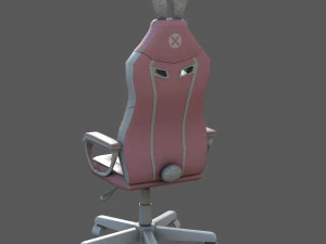 Pink Bunny Gaming Chair 3D Model