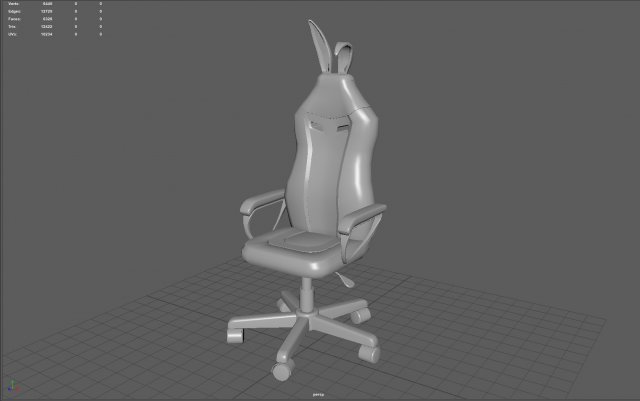 Pink and white sales bunny gaming chair