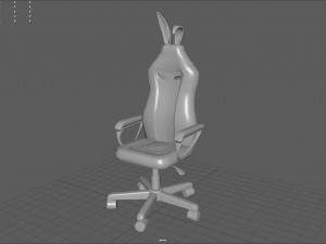 Pink Bunny Gaming Chair 3D Model