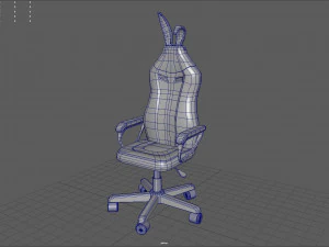 Pink Bunny Gaming Chair 3D Model