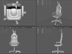 Pink Bunny Gaming Chair 3D Model