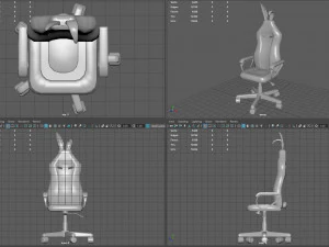 Pink Bunny Gaming Chair 3D Model