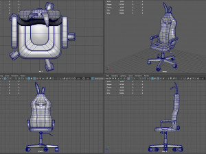 Pink Bunny Gaming Chair 3D Model