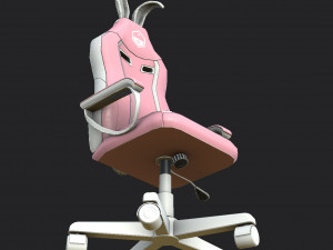 Pink Bunny Gaming Chair 3D Model