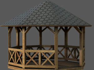 Gazebo Taman Model 3D