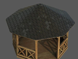 Garden Gazebo 3D Model