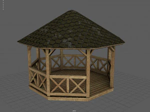Garden Gazebo 3D Model