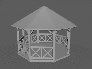 Garden Gazebo 3D Model
