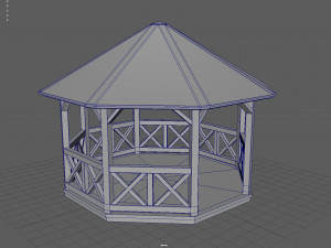 Garden Gazebo Modello 3D