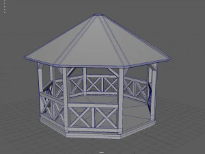 Garden Gazebo 3D Model