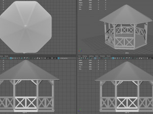 Garden Gazebo Modello 3D