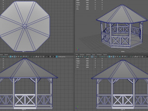 Garden Gazebo Modello 3D