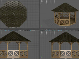 Garden Gazebo 3D Model