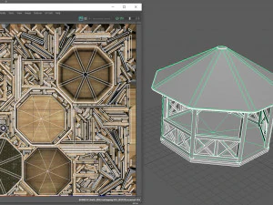 Garden Gazebo 3D Model