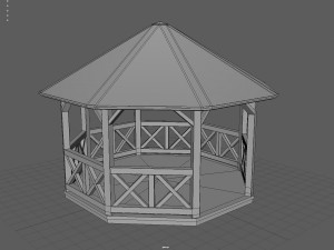 Garden Gazebo Modello 3D