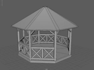 Garden Gazebo 3D Model