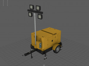 Mobile Lighting Tower Modèle 3D