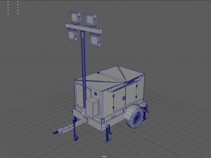Mobile Lighting Tower Modèle 3D