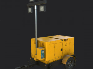 Mobile Lighting Tower Modèle 3D