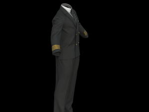 Airline pilot uniform 3D 모델