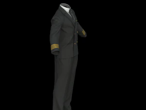 Airline pilot uniform 3D Model