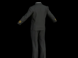 Airline pilot uniform 3D Model