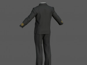 Airline pilot uniform 3D 모델